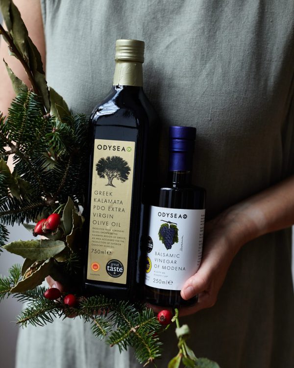 kalamata olive oil and balsamic vinegar of modena lifestyle picture