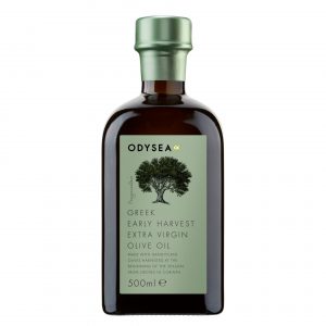 Odysea Early Harvest Extra Virgin Olive Oil bottle front