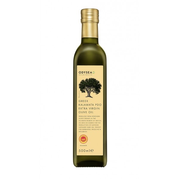 greek kalamata pdo extra virgin olive oil bottle front