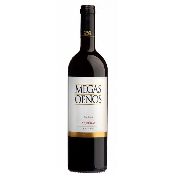 mega oenos wine bottle front