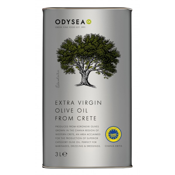 extra virgin olive oil from crete 3L front
