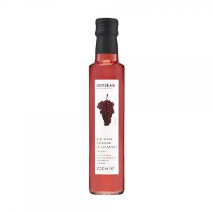 red wine vinegar of kalamata front bottle