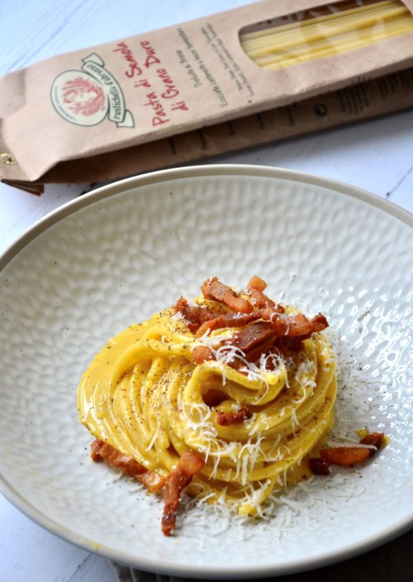 Carbonara with Rustichella Spaghetti