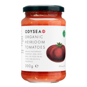 heirloom tomatoes jar front