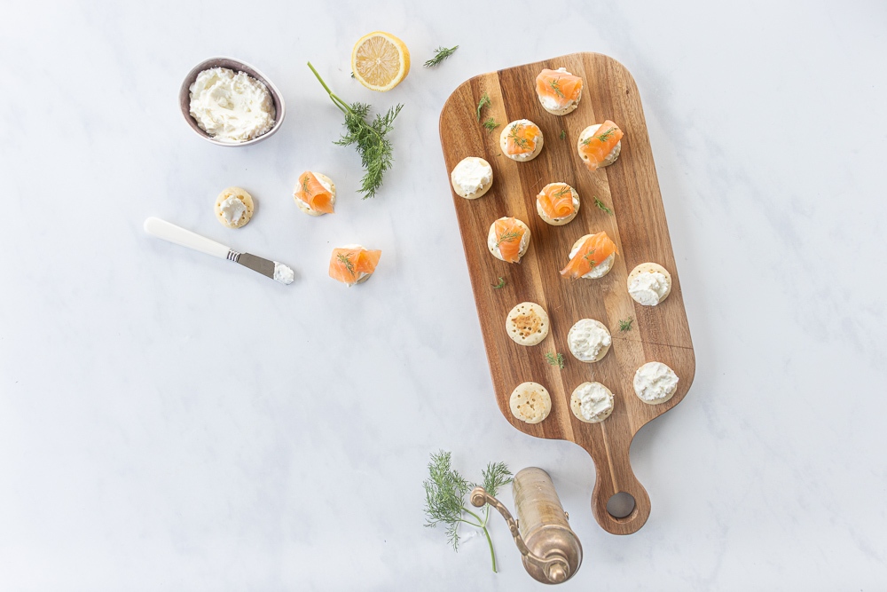 blinis yoghurt feta spread recipe picture