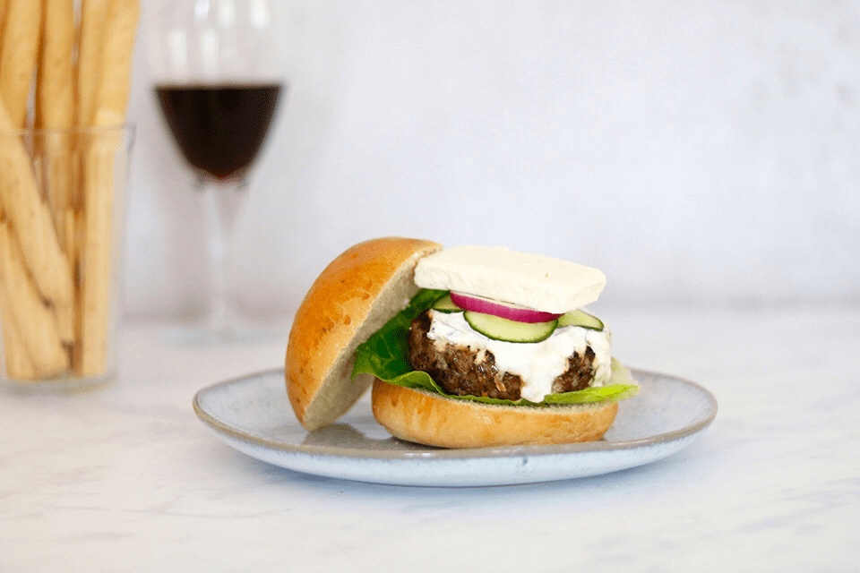 lamb feta cheeseburger recipe picture
