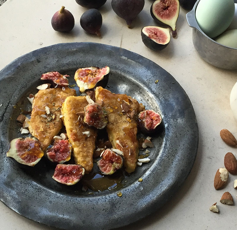 saganaki and figs recipe picture