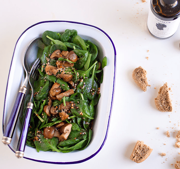 spinach mushroom recipe picture