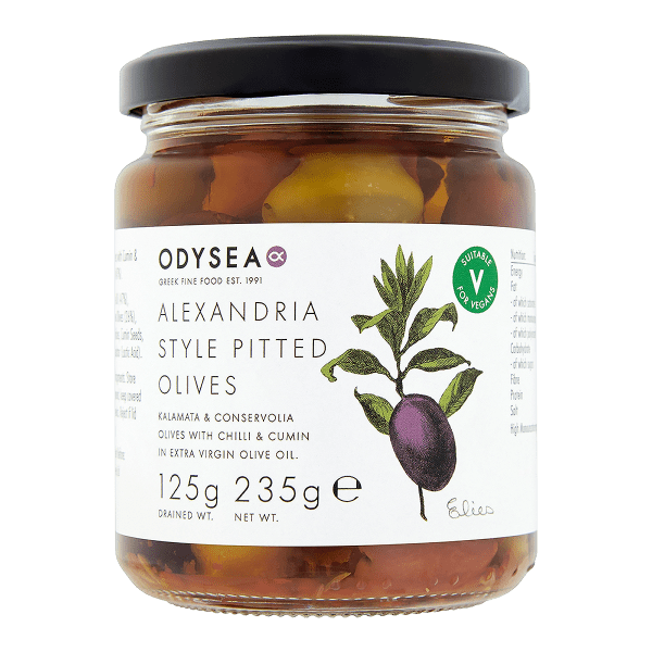 alexandria style pitted olives jar front