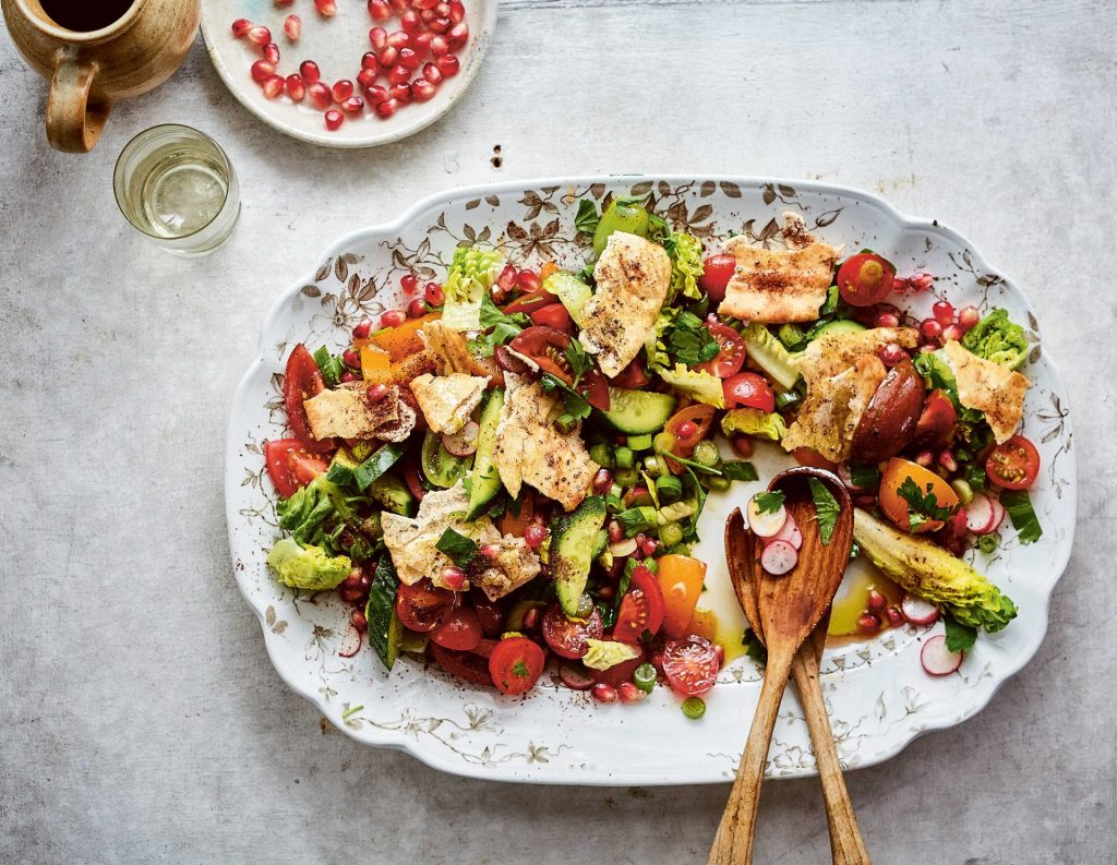 fattoush salad pomegranate molasses
