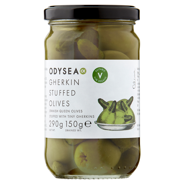 Odysea Gherkin Stuffed Olives (290g)