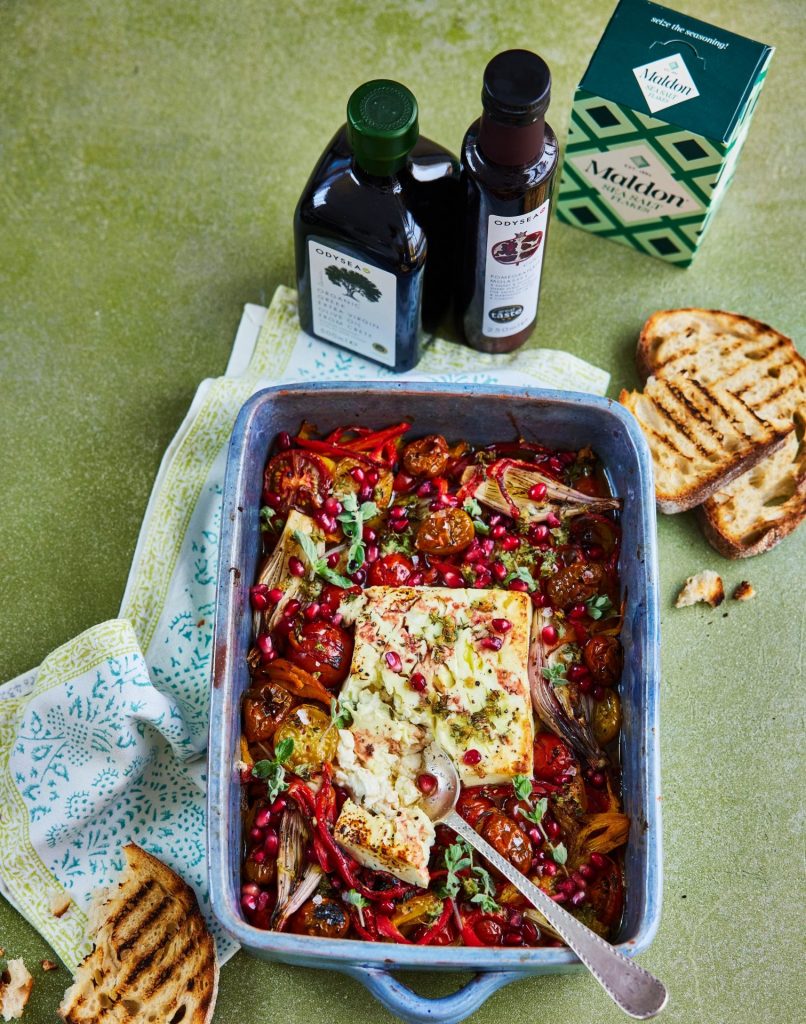 Odysea and Maldon Salt Baked Feta