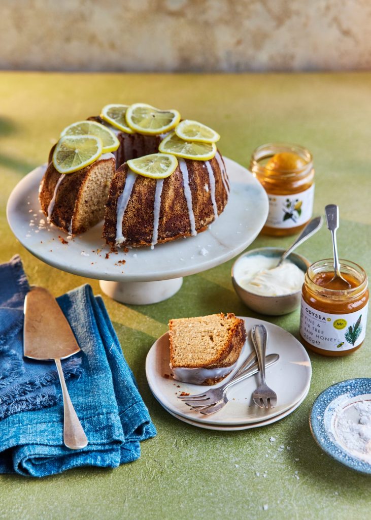 Lemon, honey and ginger cake