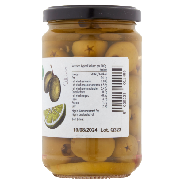 Etna Nocellara Olives Left Label