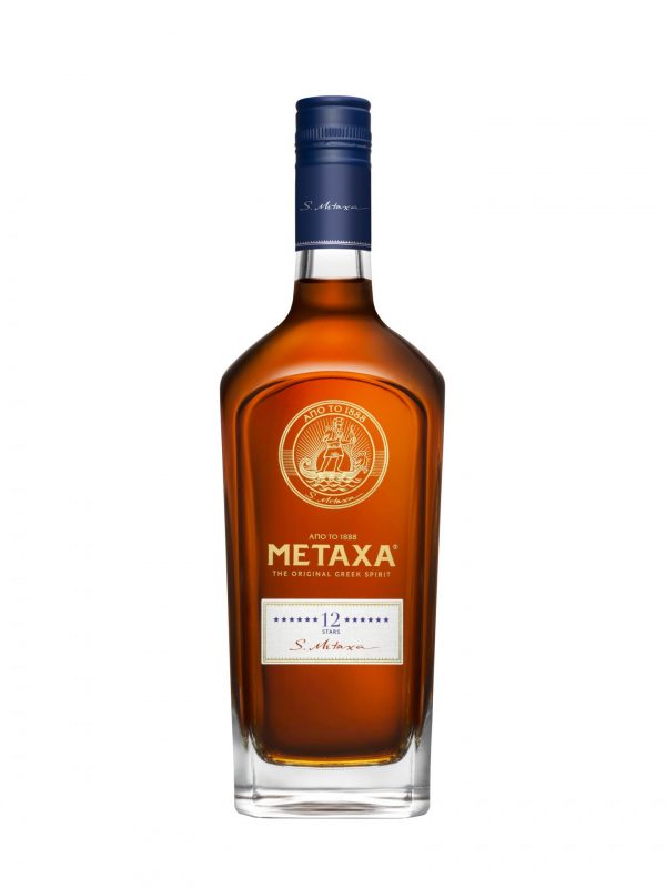 bottle of Metaxa 12 stars brandy