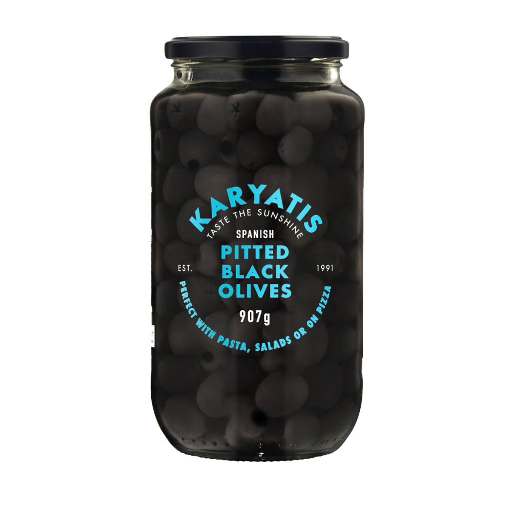 Karyatis Pitted Black Olives (907g)