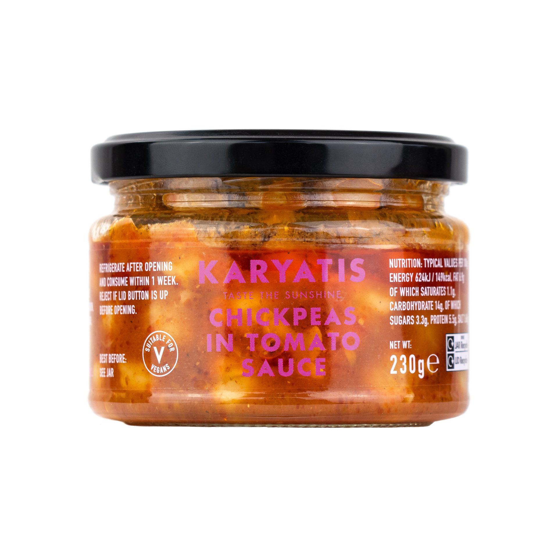 Karyatis Chickpeas in Tomato Sauce (230g)