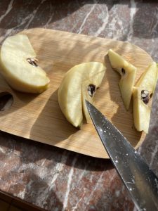 Cut Quinces in the sun